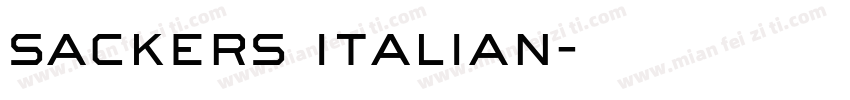 sackers italian字体转换